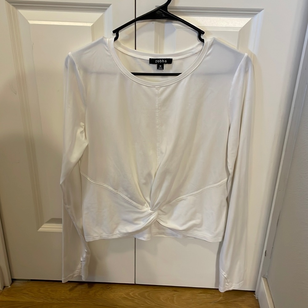 Zobha athletic white shirt